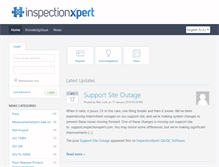 Tablet Screenshot of mysupport.inspectionxpert.com